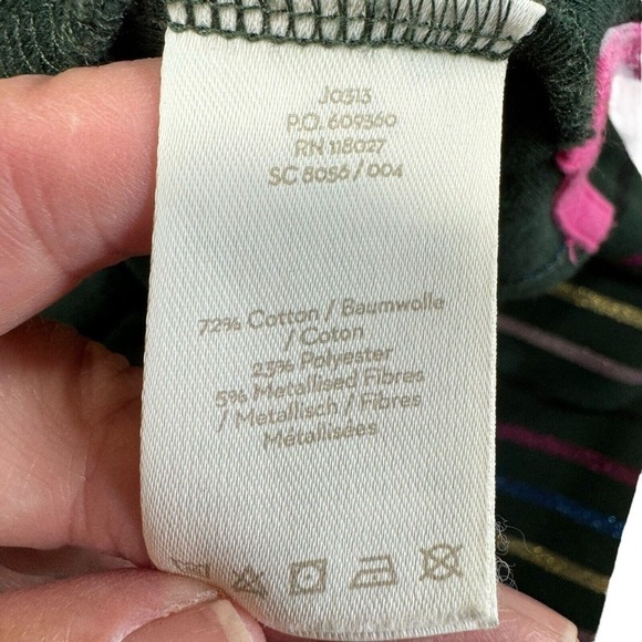 Boden Sparkle Breton Striped Top US Size 4 Multicolor - Picture 6 of 10